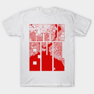 Istanbul, Turkey City Map Typography - Oriental T-Shirt